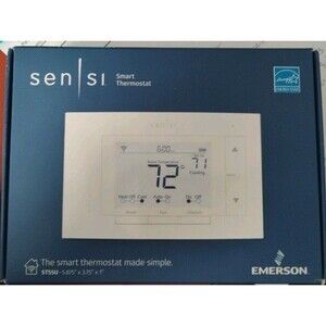 Emerson Sensi Wi-Fi Smart Thermostat ST55U White Energy Star New